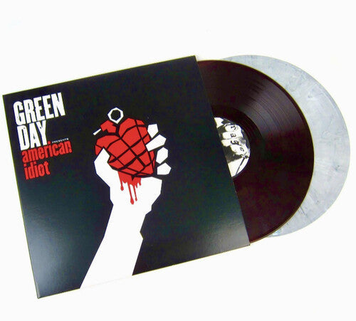 Green Day: American Idiot - Limited Colored Vinyl with LP1 pressed on Red with Black swirl & LP2 pressed on White with Black swirl - ( VINYL LP )
