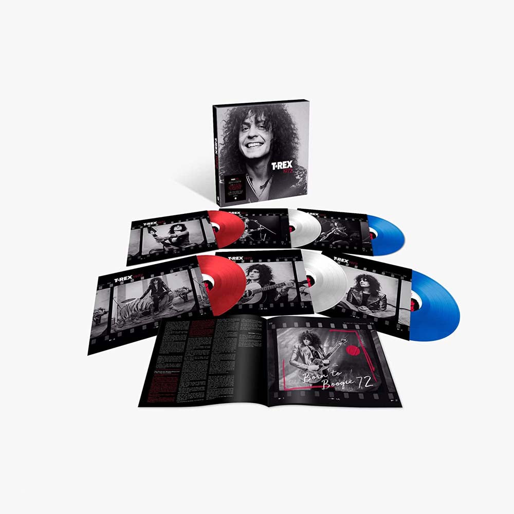 T. Rex 1972 Vinyl LP Box Set (+ Tony Visconti Signed Print) Red/Blue/White Colour 2022 - ( VINYL LP )