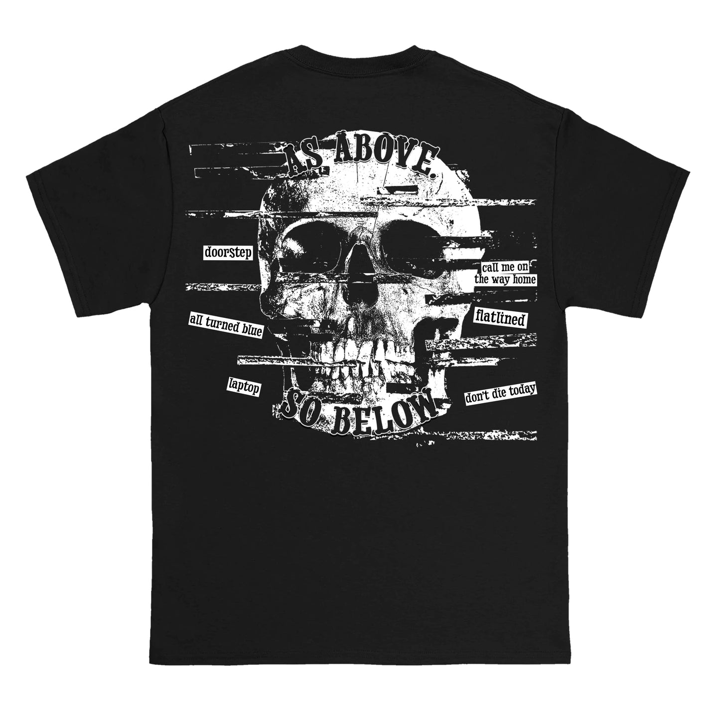 Below The Static Black - Tee