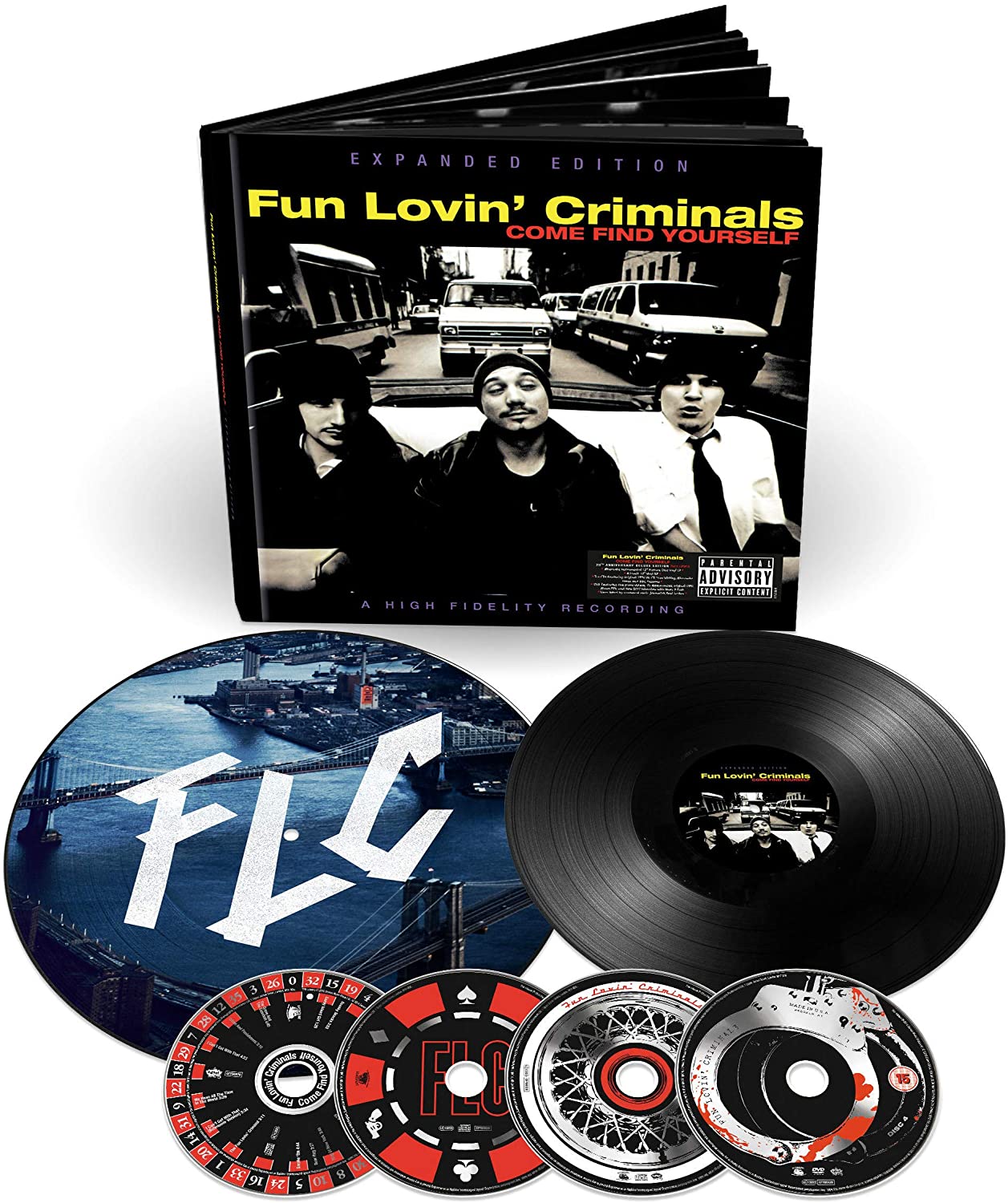 Fun Lovin' Criminals Come Find Yourself Vinyl LP Deluxe Box Set 2016 - ( VINYL LP )