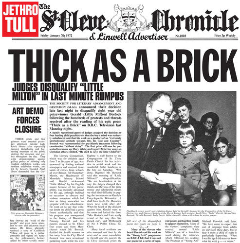 Jethro Tull: Thick As a Brick - （ VINYL LP ）