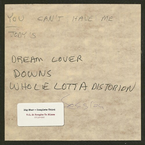 Big Star: Complete Third: Vol. 2: Roughs To Mixes - （ VINYL LP ）