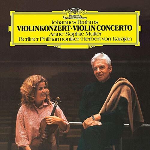 Brahms / Mutter / Berliner Philharmoniker / Karaja: Violin Concerto in D Op 77 - （ VINYL LP ）