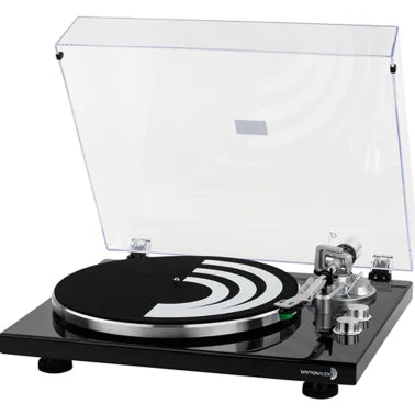 Dayton Audio Bluetooth 2-Speed Belt-Drive Turntable with USB and Audio-Technica AT-VM95E Cartridge (Black)