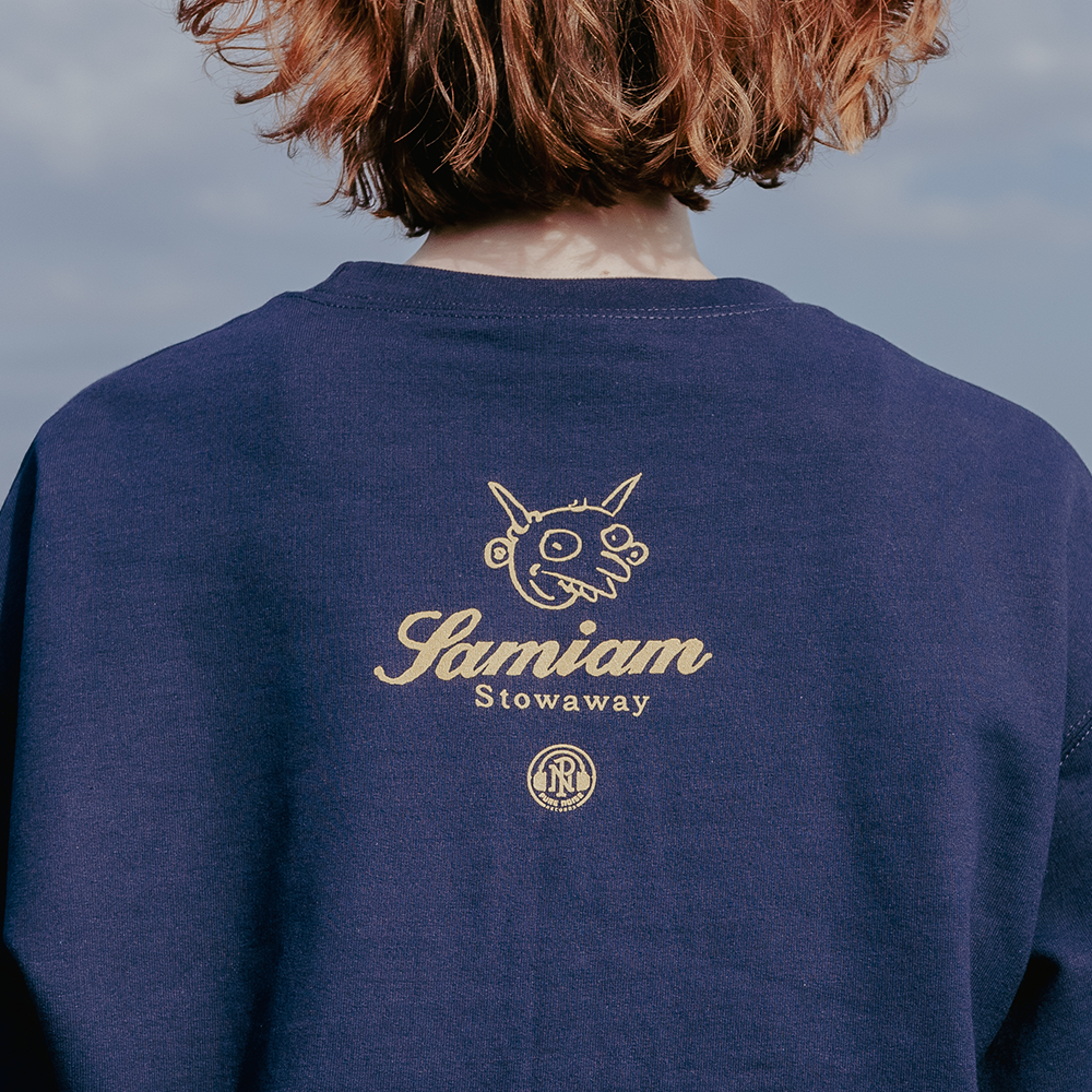 Logo - Navy Crewneck