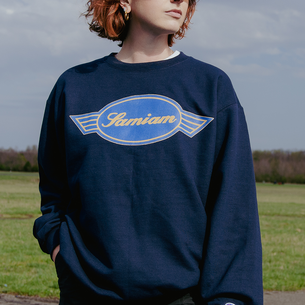 Logo - Navy Crewneck