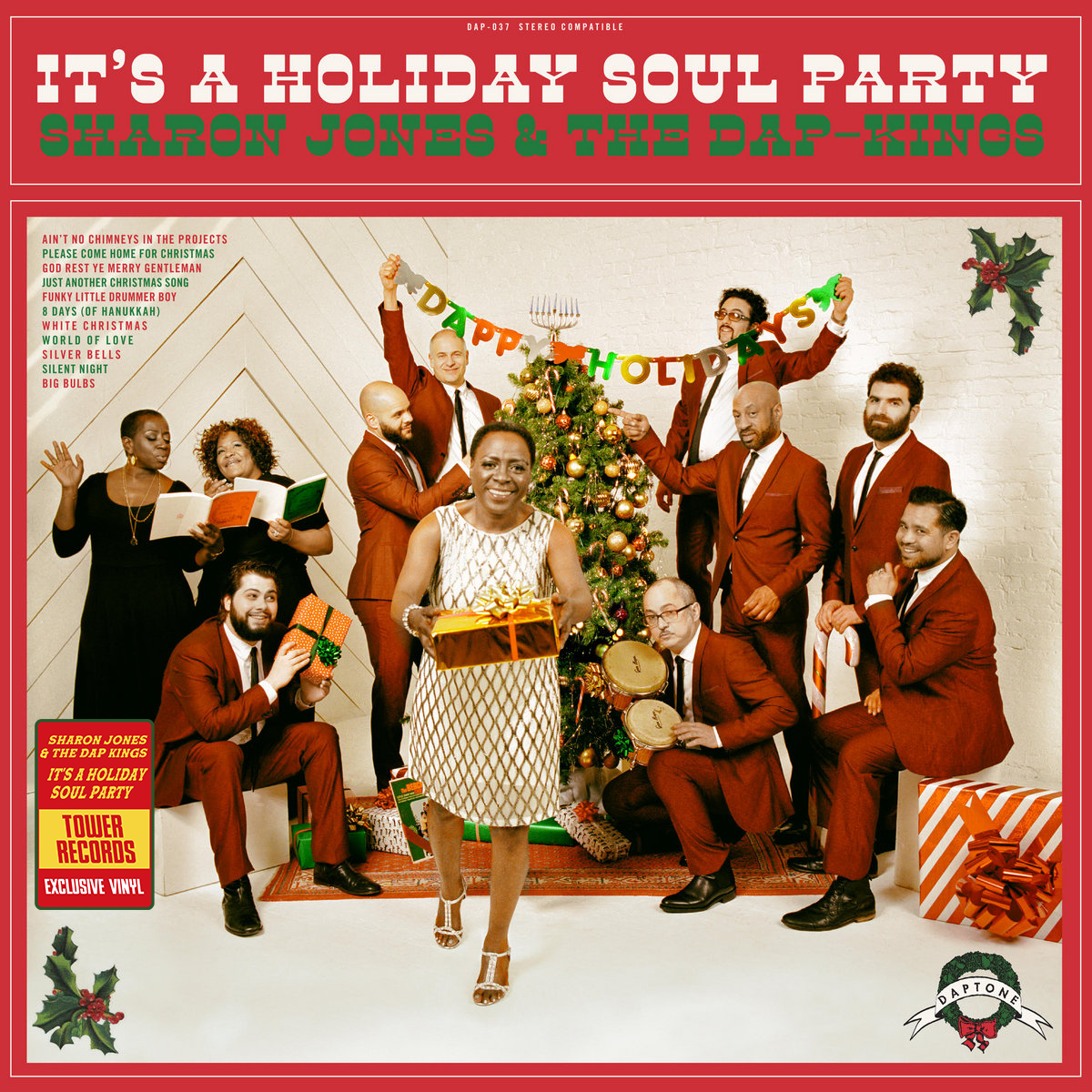 Sharon Jones & the Dap-Kings: It's a Holiday Soul Party (Limited Edition Tower Records Candy-Cane Splatter Vinyl LP Exclusive)