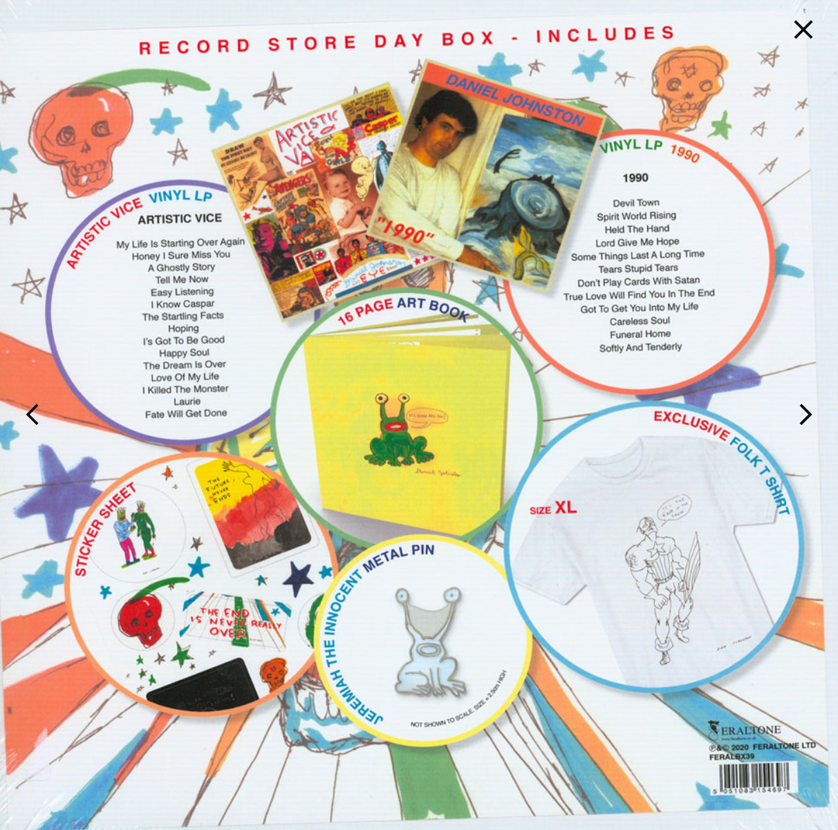 Daniel Johnston The End is Never Really Over Vinyl LP Box Set RSD Aug 2020 - （ VINYL LP ）